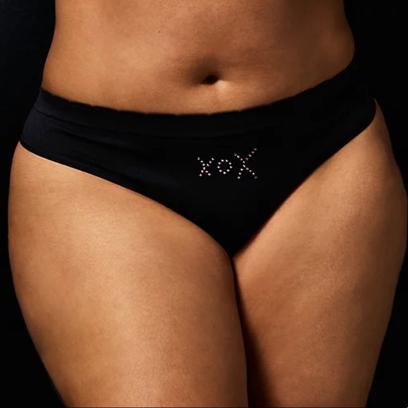 NWT Betsey Johnson Rhinestone Thong Panties 4X - Picture 4 of 9